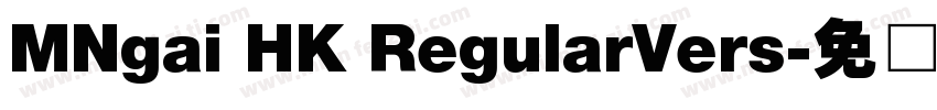 MNgai HK RegularVers字体转换